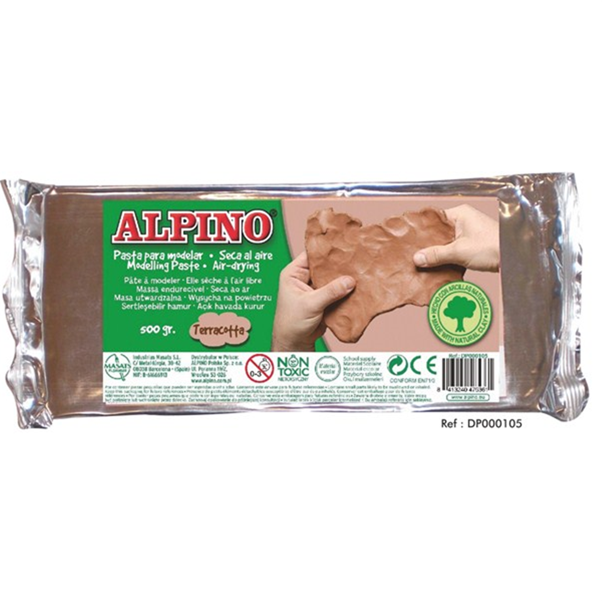 Alpino Seramik Hamuru 500 GR Kahverengi
