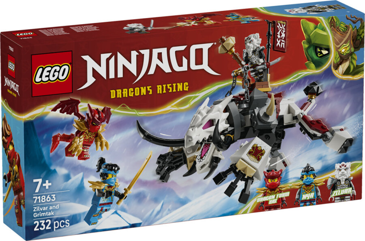 71863 LEGO NINJAGO Zilvar ve Ejderha Canavar Grimtak
