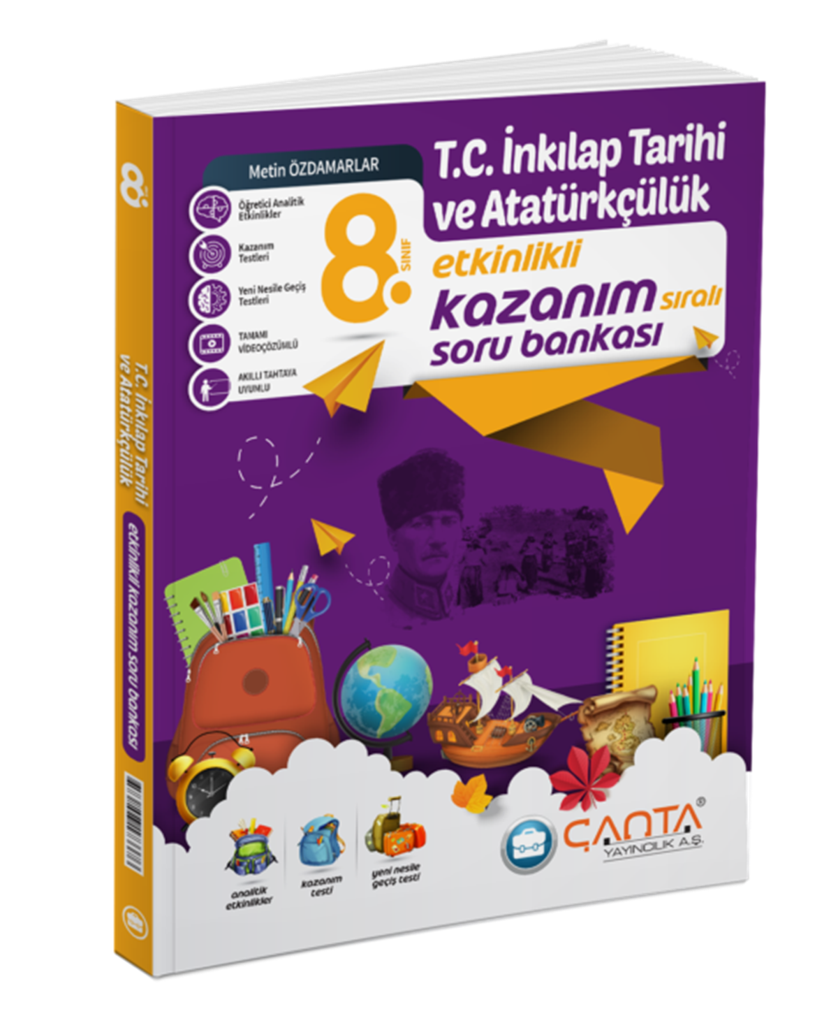 Çanta Yayınları 8. Sınıf T.C. İnkılap Tarihi ve Atatürkçülük Etkinlikli Kazanım Soru Bankası