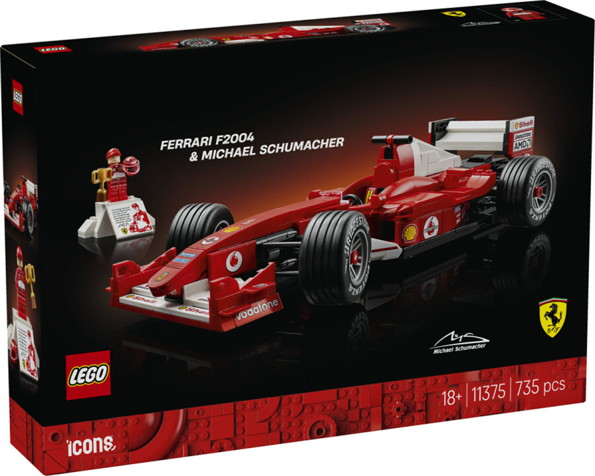 11375 LEGO Icons Ferrari F2004 ve Michael Schumacher
