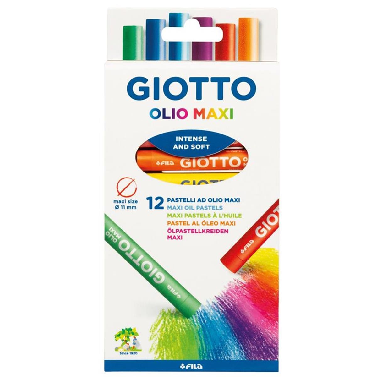 Giotto Olio Maxi Yağlı Pastel Boya 12 Renk