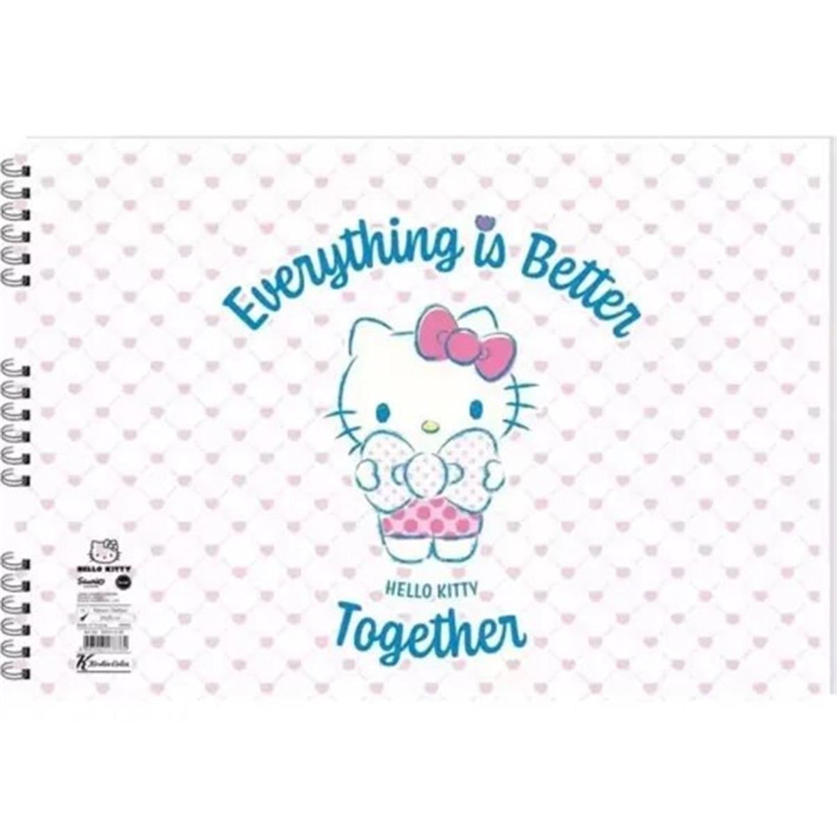 Keskin Hello Kitty and Friends 25x35 15 Yp. Spiralli Resim Defteri