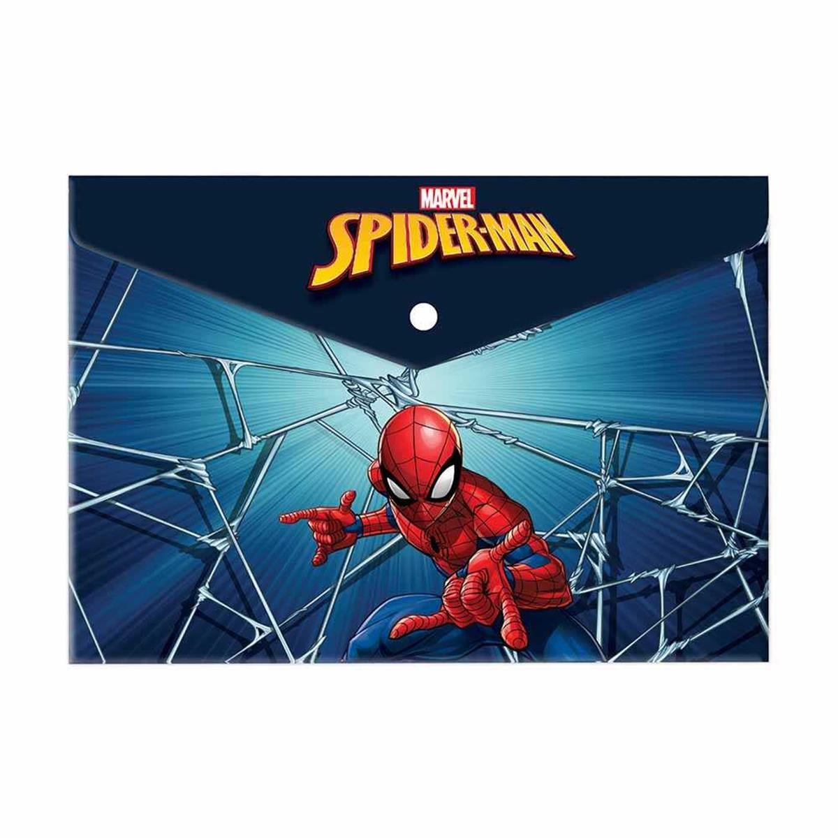 Spiderman A4 Çıtçıtlı Dosya (Plastik)