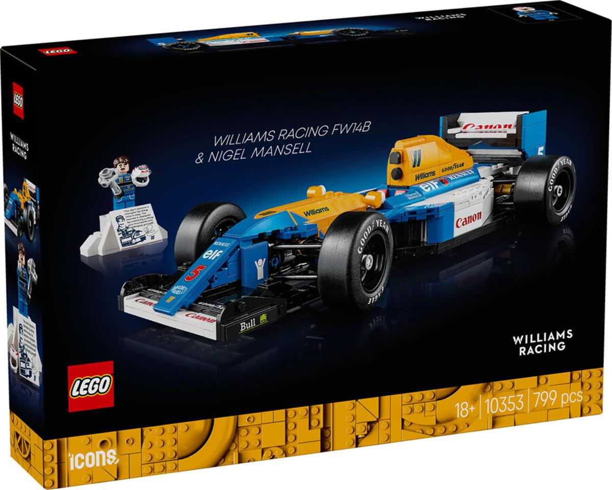 10353 LEGO Icons Williams Racing FW14B ve Nigel Mansell