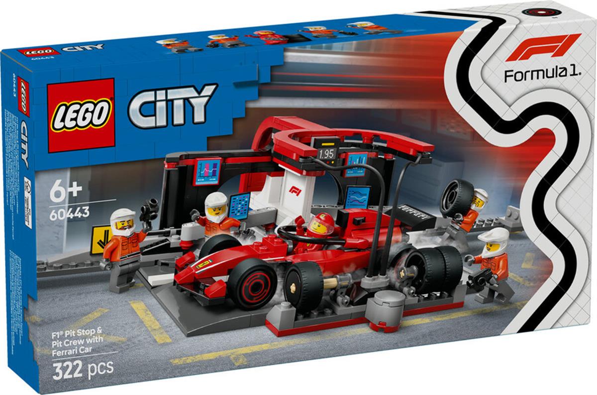 60443 LEGO City Ferrari Arabalı F1 Pit Stop ve Pit Ekibi