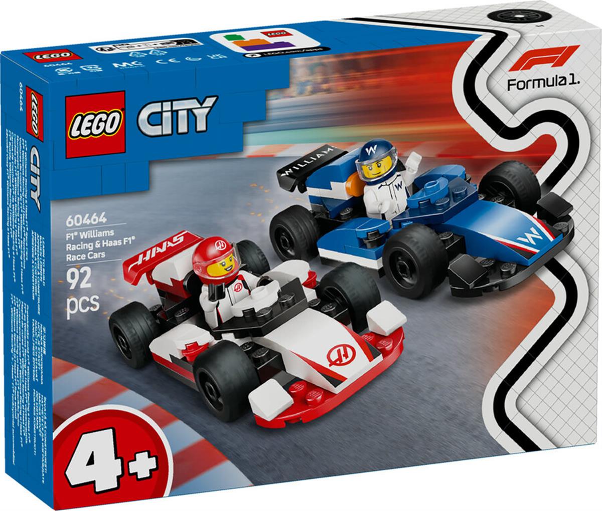 60464 LEGO City F1Williams Racing ve Haas F1 Yarış Arabaları