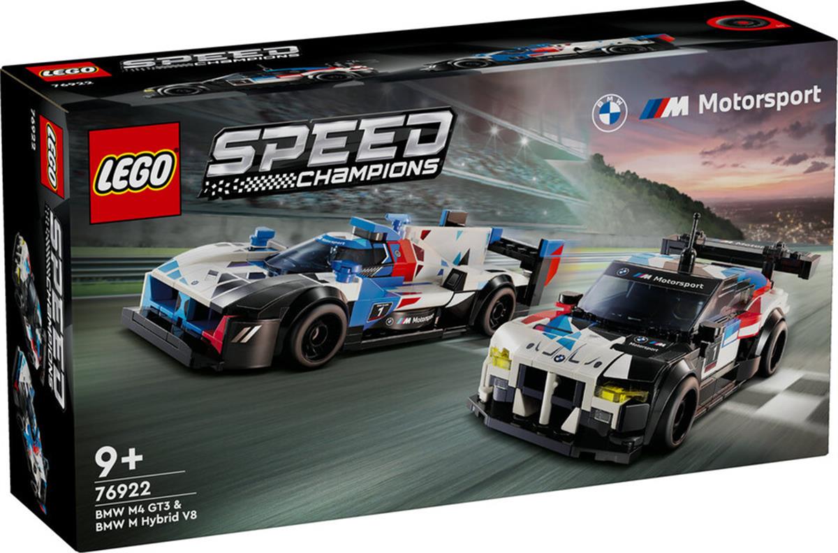 76922 LEGO Speed Champions BMW M4 GT3 ve BMW M Hybrid V8 Yarış Arabaları
