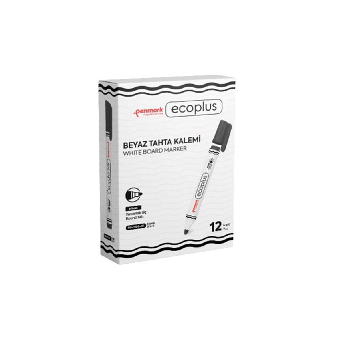 Penmark HS-1100-03 Ecoplus Beyaz Tahta Kalemi Siyah