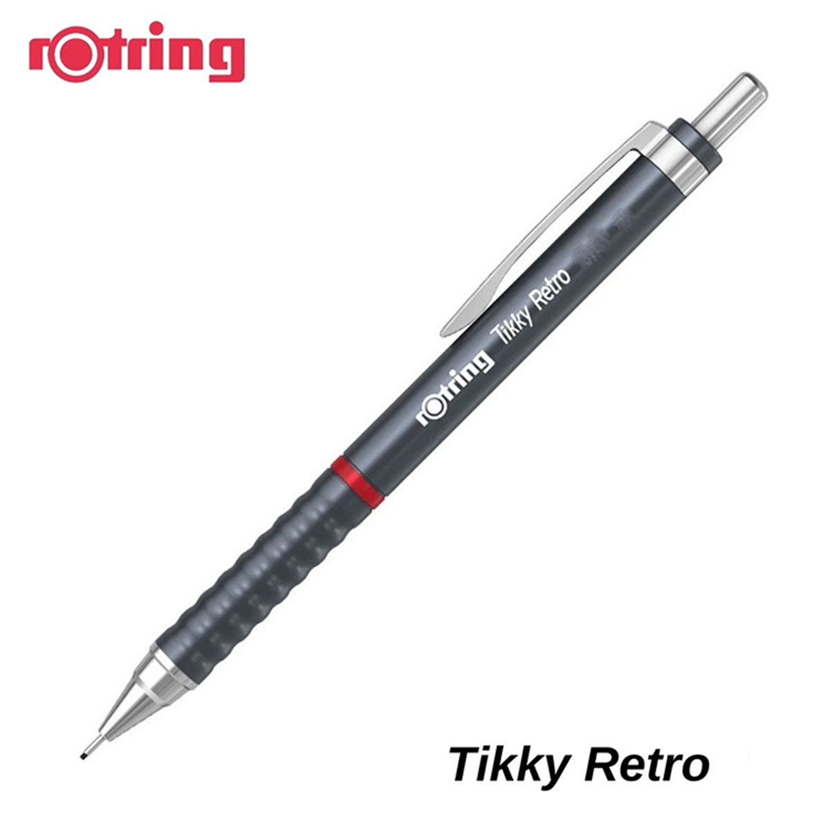 Rotring Tikky Retro Versatil Kalem Metalik Gri 0.5 Mm