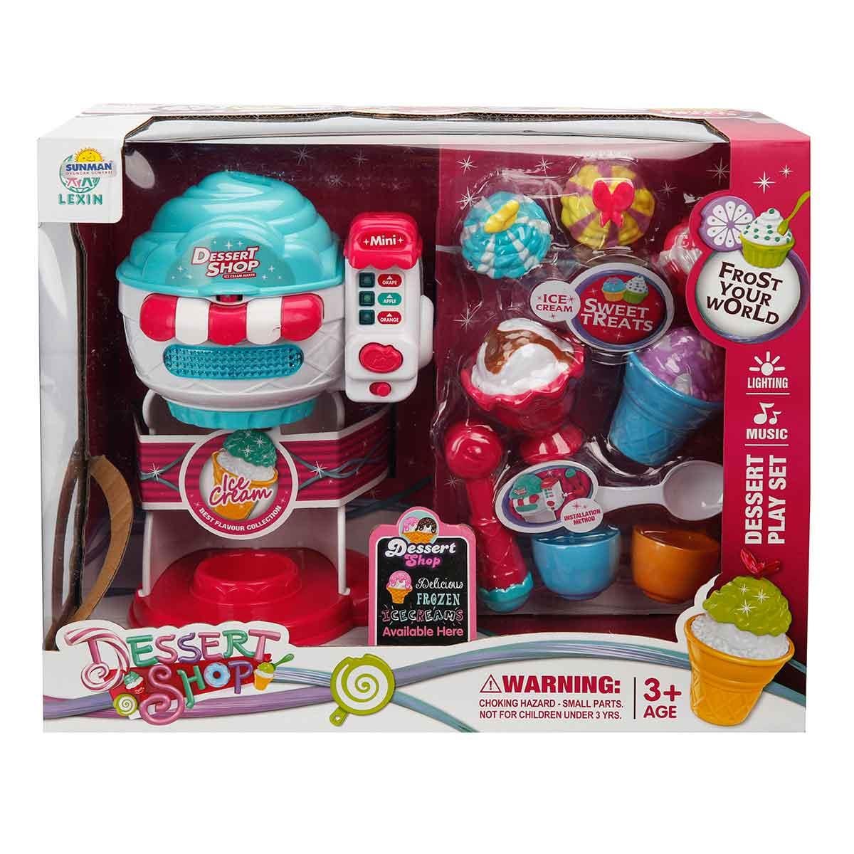 Dessert Shop Sesli ve Işıklı Dondurma Yapma Makinesi
