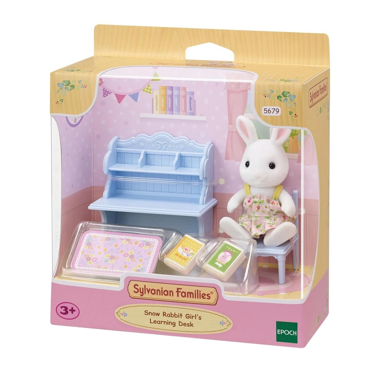Sylvanian Families Kar Tavşan Kız ve Çalışma Masası 5679