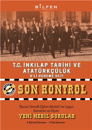 Bilfen Yayınları 8.Sınıf TC İnkılap Tarihi ve Atatürkçülük Son Kontrol 8'li Deneme Seti