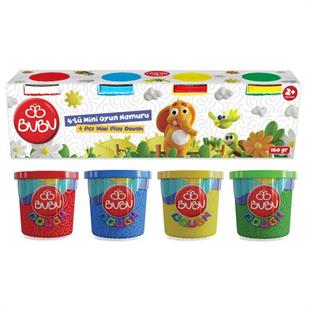 Bu-Bu Mini Oyun Hamuru 4 Lü (4x40 gr.)