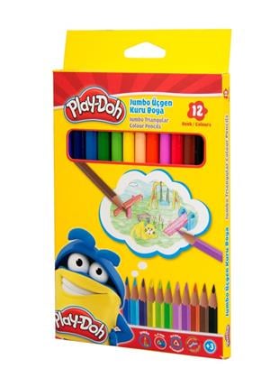Play Doh Kuruboya Jumbo Üçgen 12 Renk