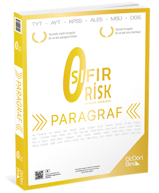 Üçdörtbeş Yayınları Paragraf Sıfır Risk Soru Bankası