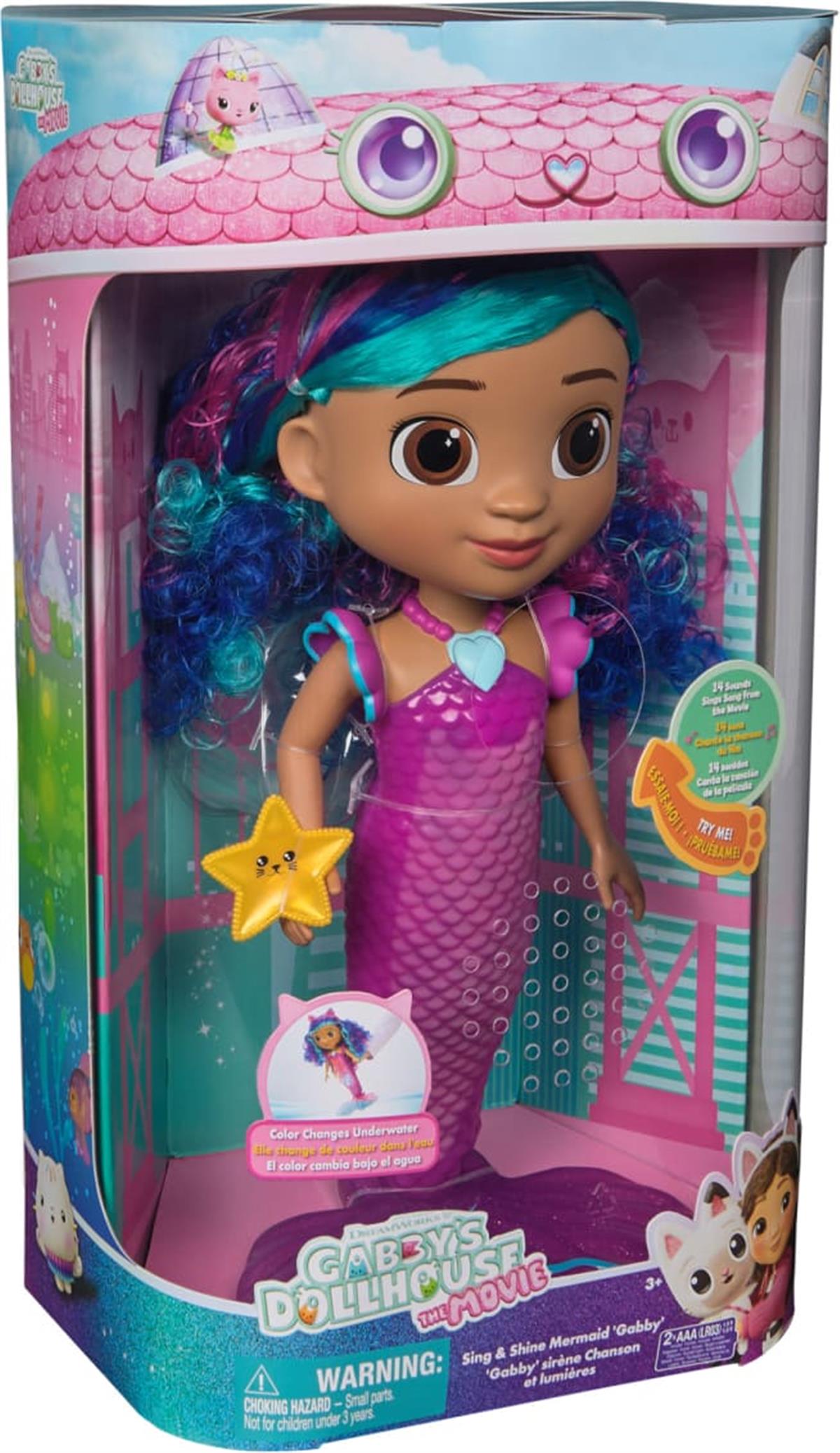 Gabby s Dollhouse Hayal Evi Filmi Özellikli Deniz Kızı Bebeği
