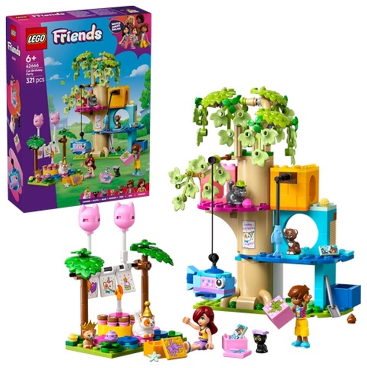 42666 LEGO Friends Kedi Doğum Günü Partisi ve Ağaç Ev