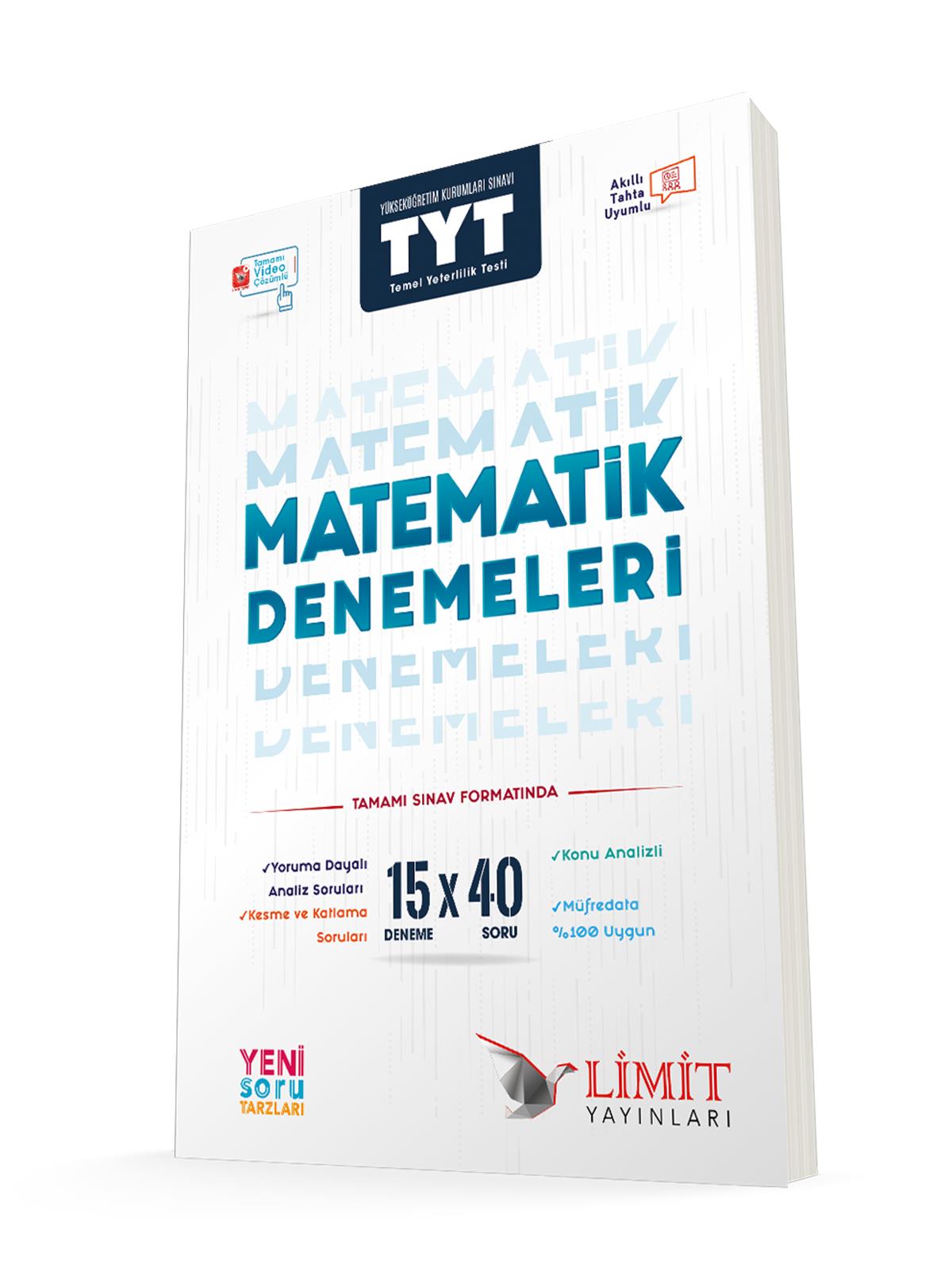 Limit Yayınları TYT Matematik 15x40 Denemeleri