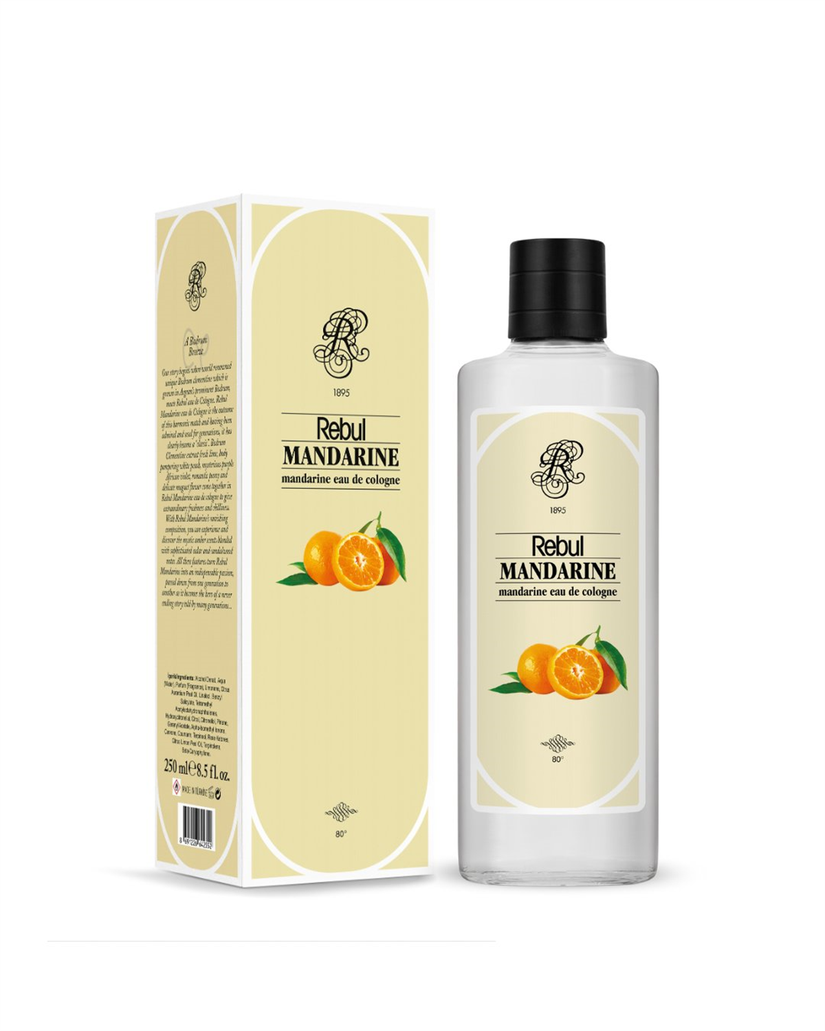 Rebul 250 Ml Kolonya Cam Şişe Mandarine