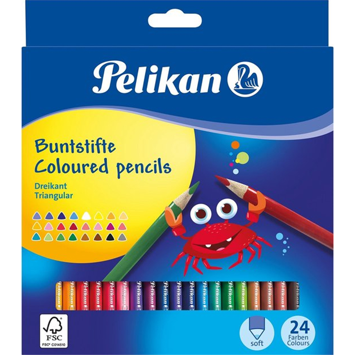Pelikan 24lü Üçgen Kuru Boya P-700122