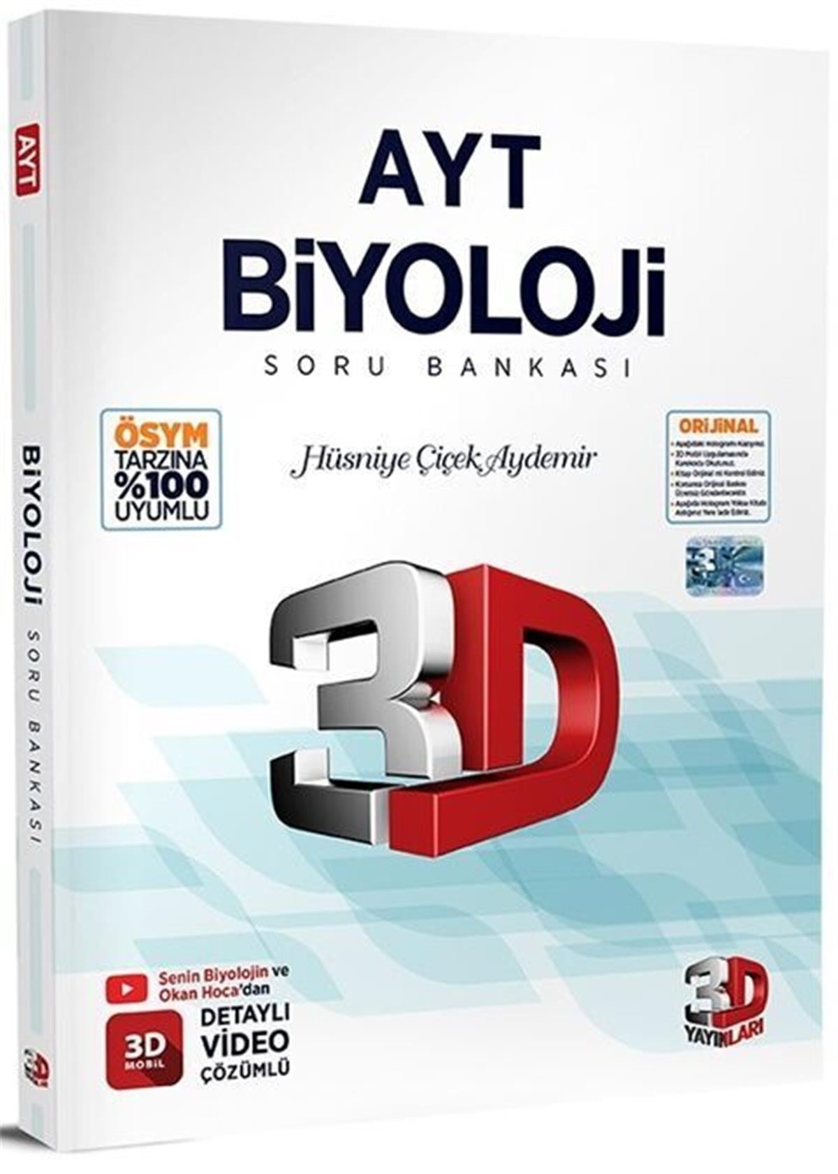 3D Yayınları AYT Biyoloji Soru Bankası
