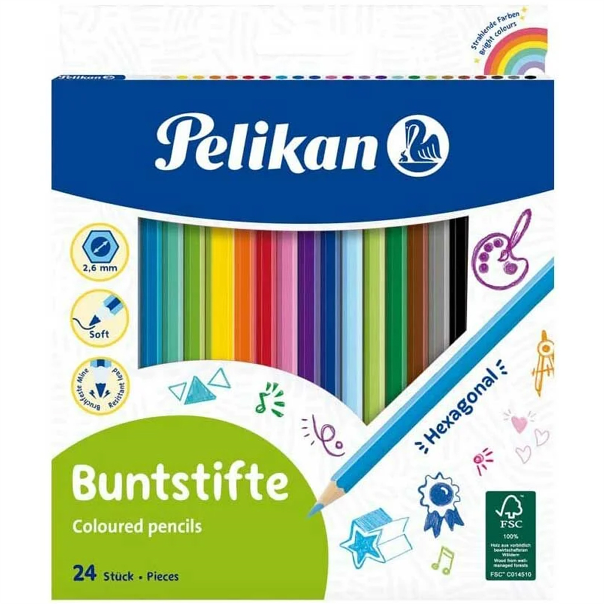 Pelikan 24lü Kuru Boya P-724013