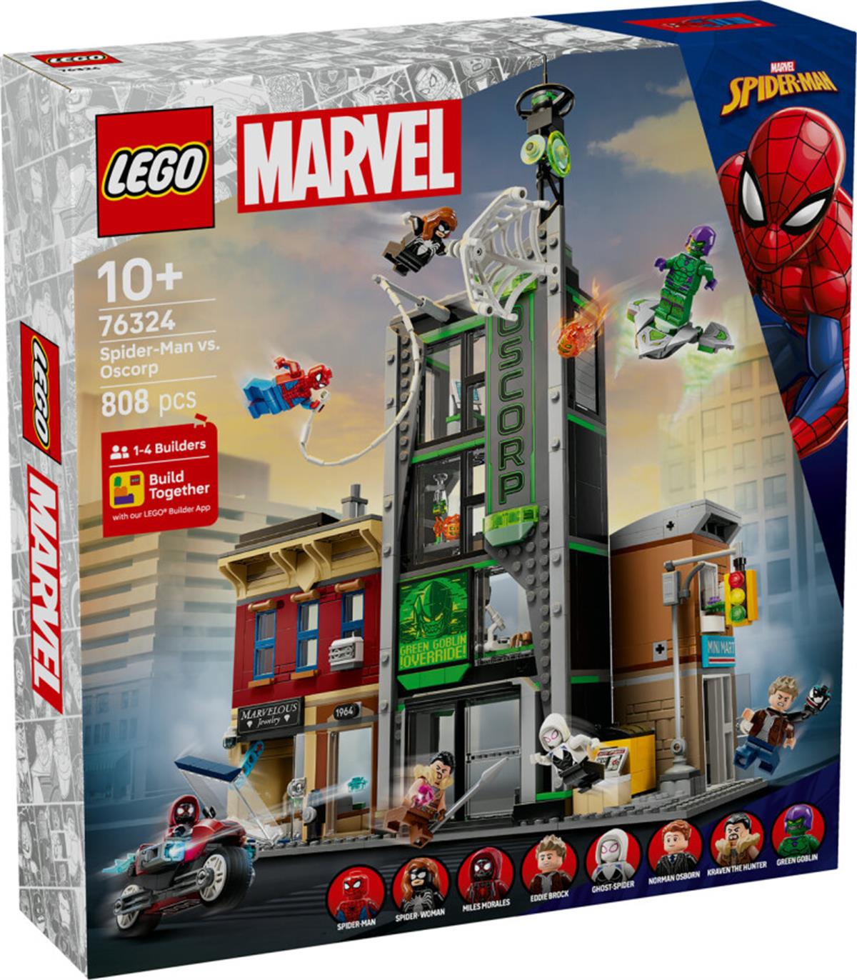 76324 LEGO Marvel Örümcek Adam Oscorp a Karşı