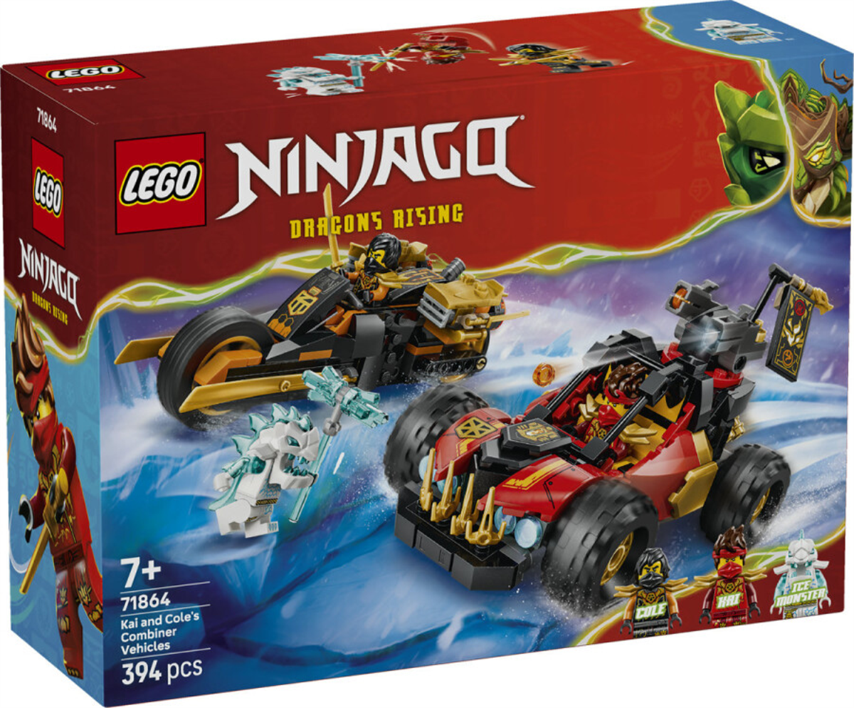71864 LEGO NINJAGO Kai ve Cole un Birleşen Araçları