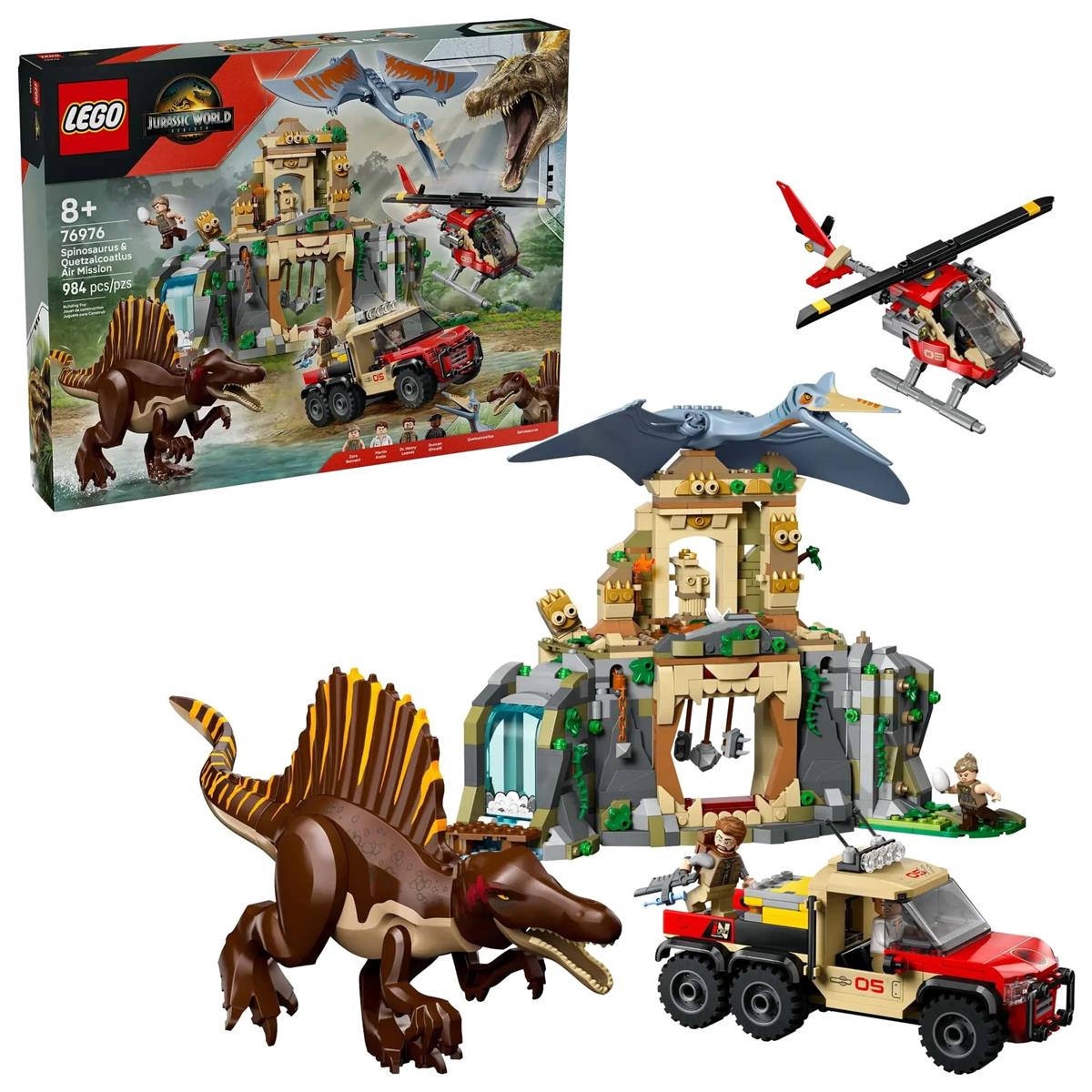 76976 LEGO Jurassic World Spinosaurus ve Quetzalcoatlus Hava Görevi