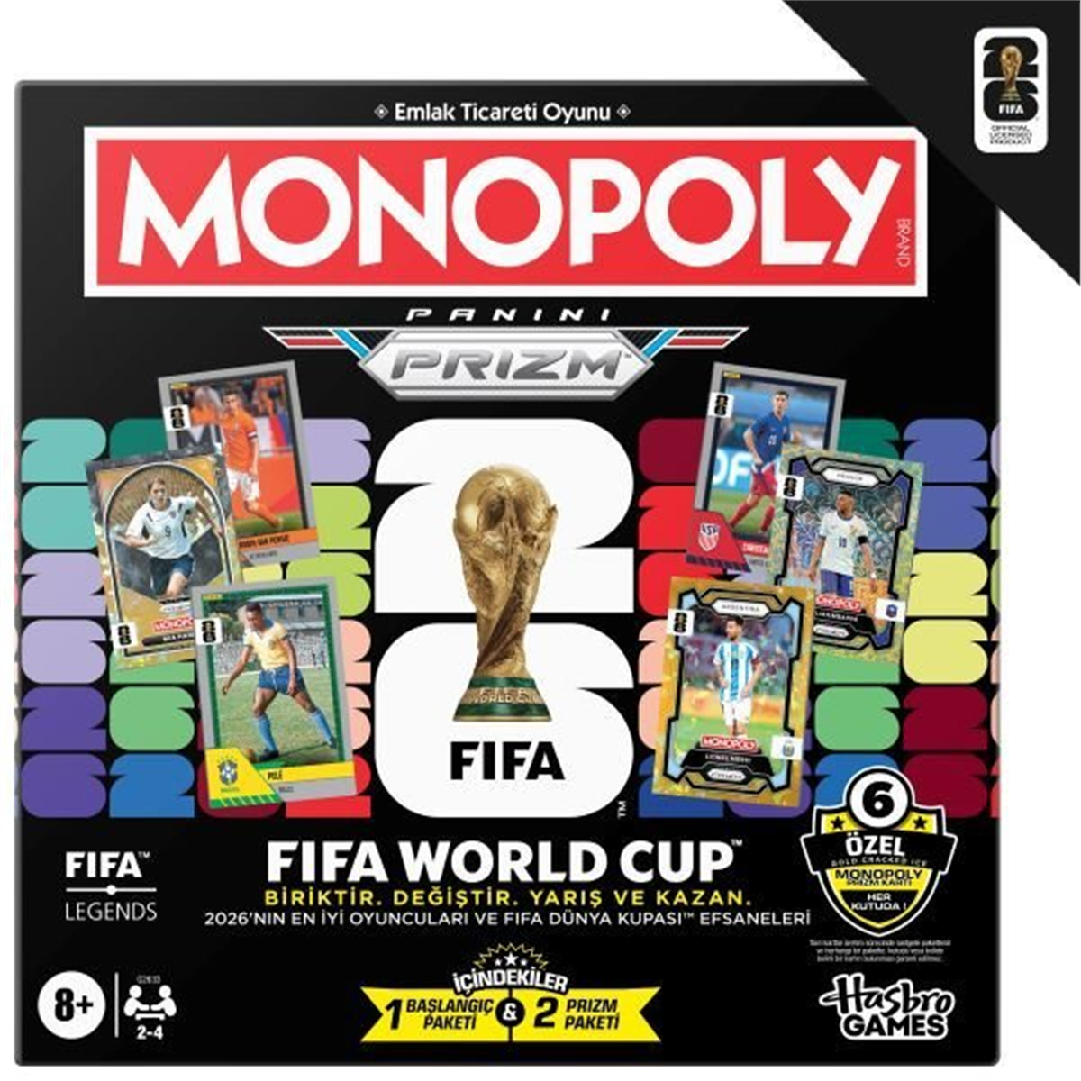 Monopoly Panini Prizm: FIFA Dünya Kupası 2026