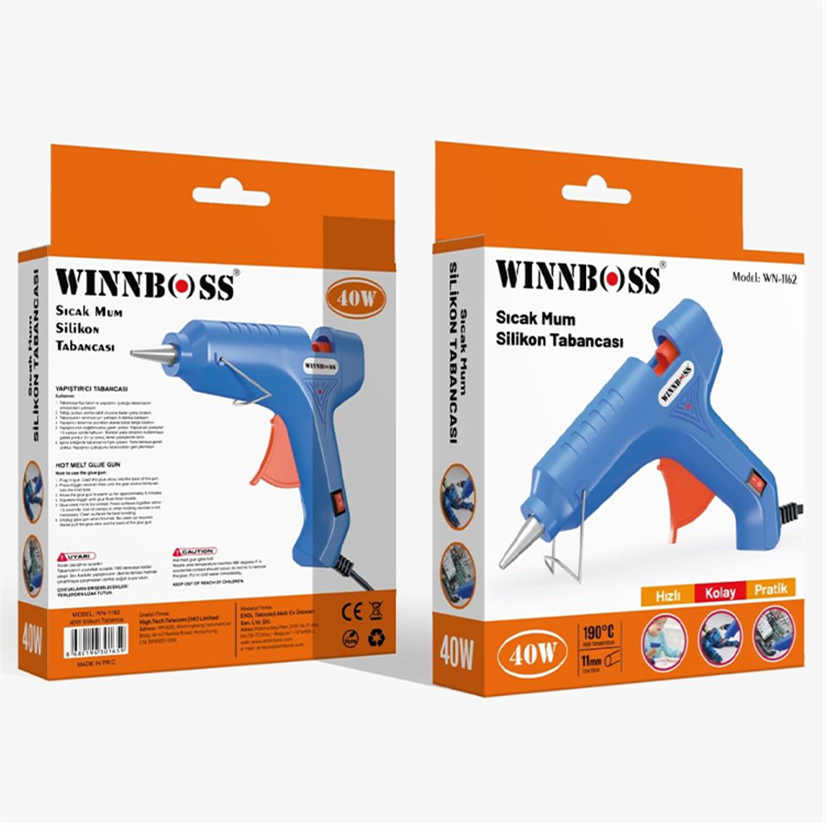 Winnboss Sıcak Silikon Tabancası 40 Wat Büyük Boy Wn-1162