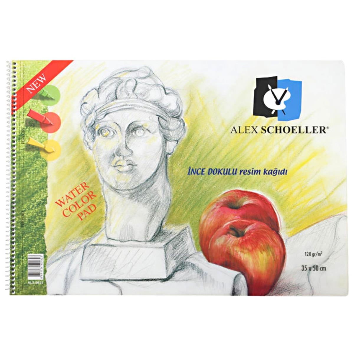 Alex Schoeller Resim Defteri Spiralli 35x50 Cm 120 Gr 40 Lı ALx-0787