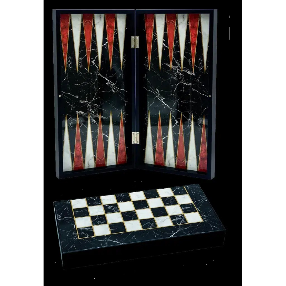 KS Games Classic Black Marble Tavla