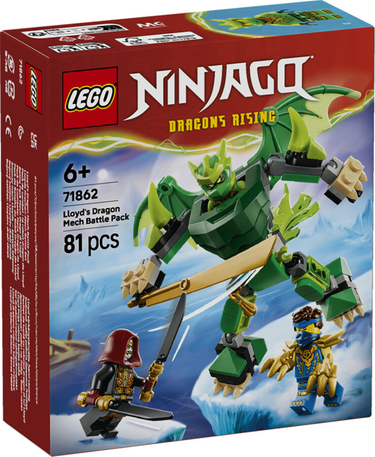71862 LEGO NINJAGO Lloyd un Ejderha Robotu Savaş Paketi