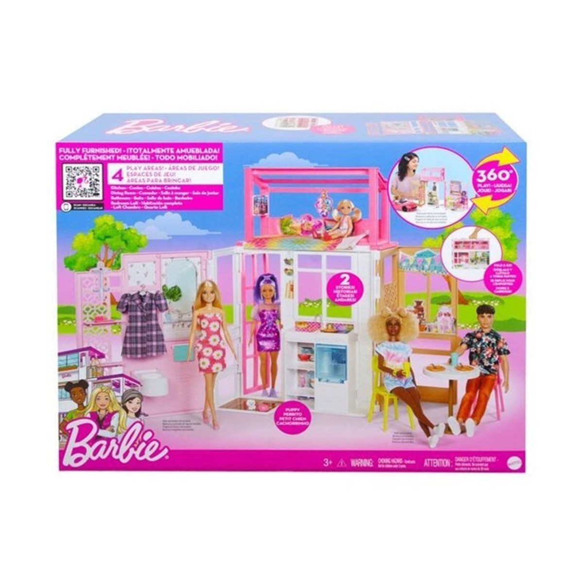 Barbie Portatif Taşınabilir Evi HCD47
