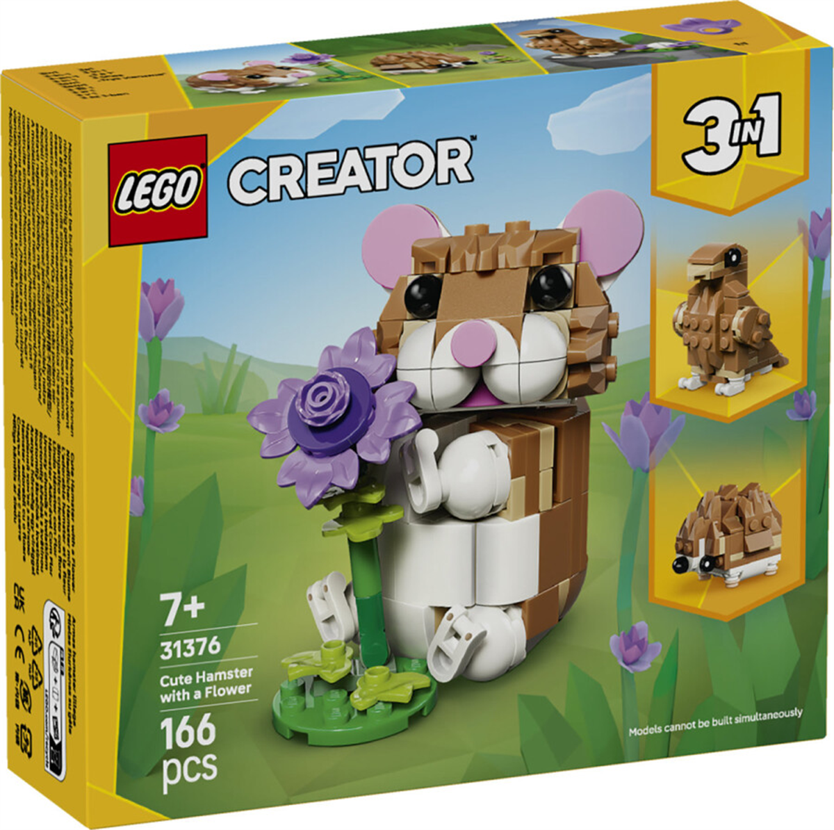 31376 LEGO Creator Sevimli Hamster ile Çiçek
