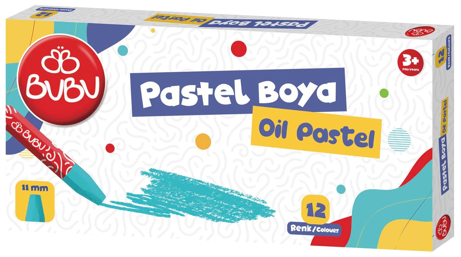 Bu-Bu 12 Renk Pastel Boya