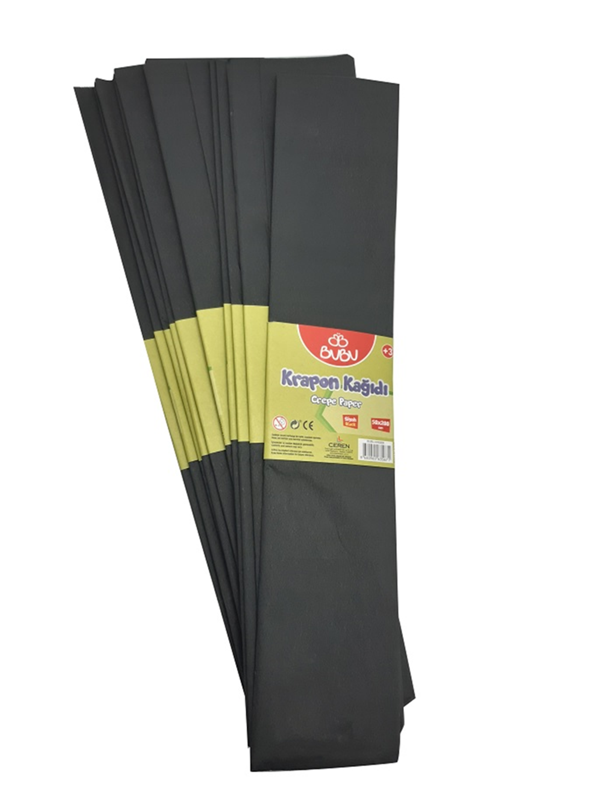 Bu-Bu Krapon Kağıdı Siyah K-R0008