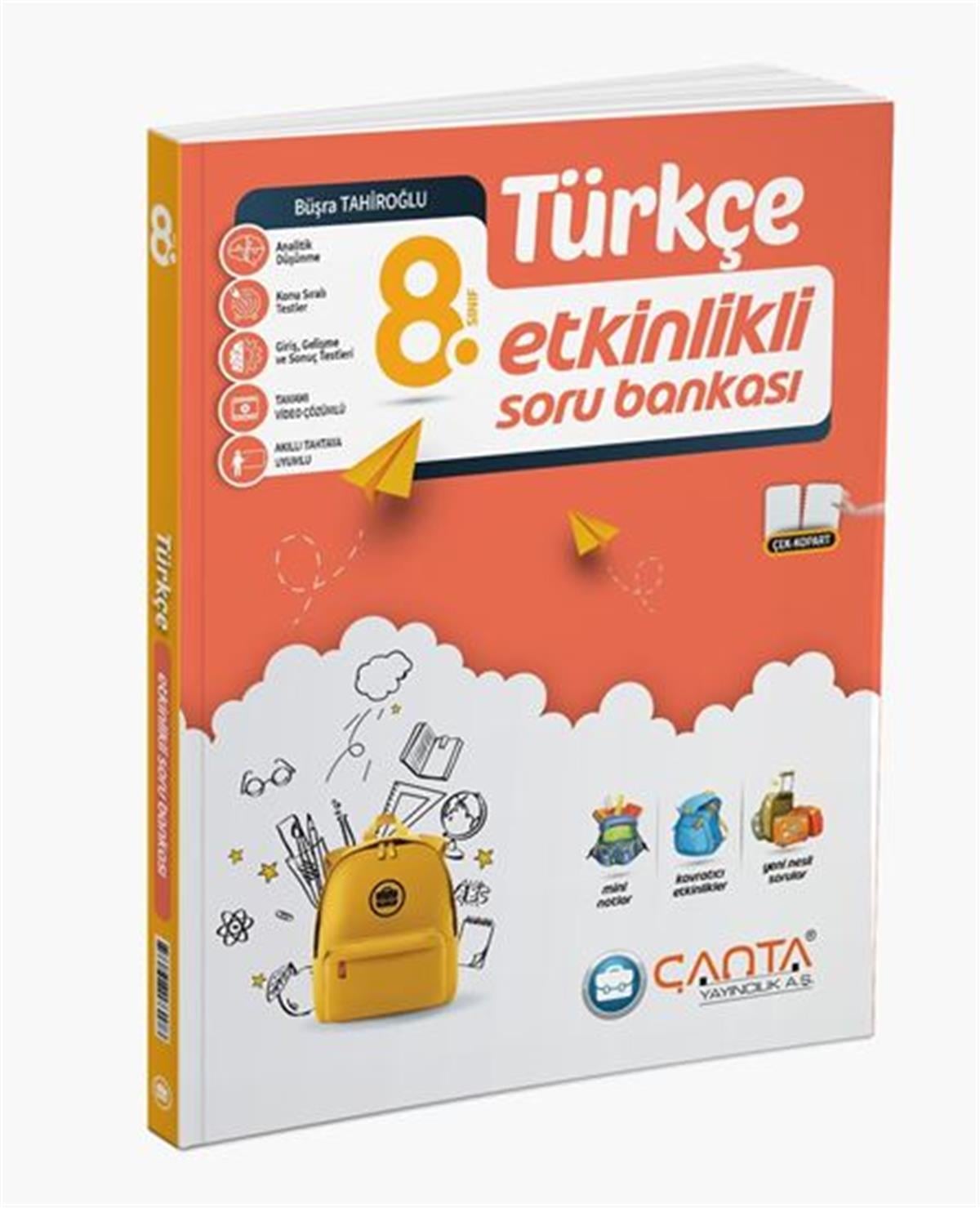Çanta Yayınları 8. Sınıf Türkçe Etkinlikli Kazanım Soru Bankası