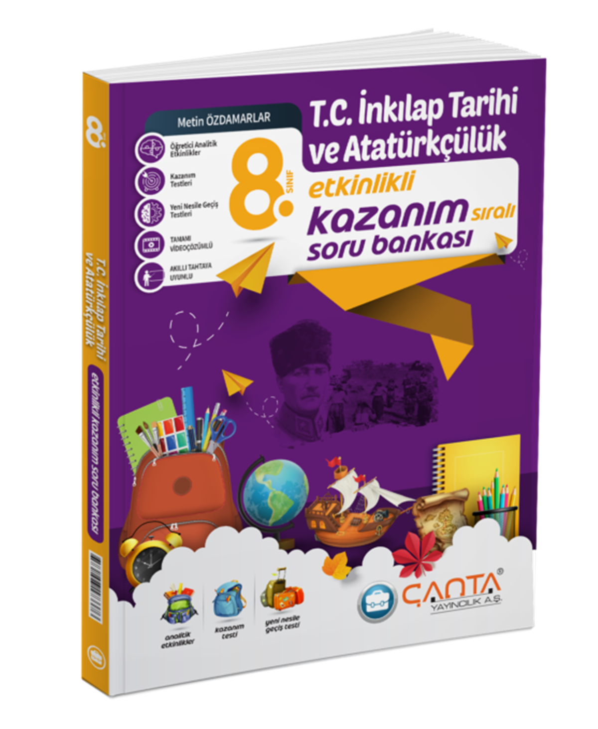 Çanta Yayınları 8. Sınıf T.C. İnkılap Tarihi ve Atatürkçülük Etkinlikli Kazanım Soru Bankası