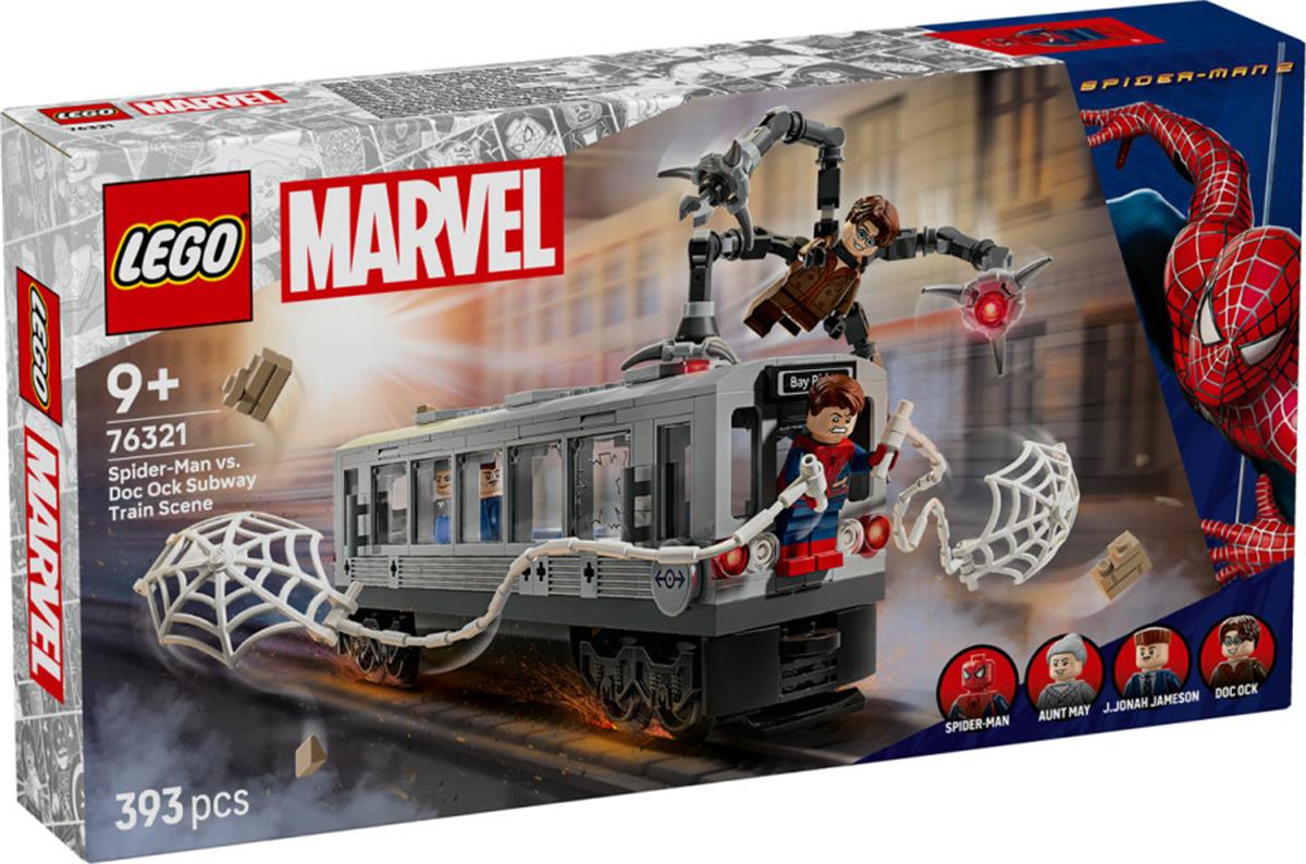 76321 LEGO Marvel Örümcek Adam ile Doktor Oktopus Metro Sahnesi