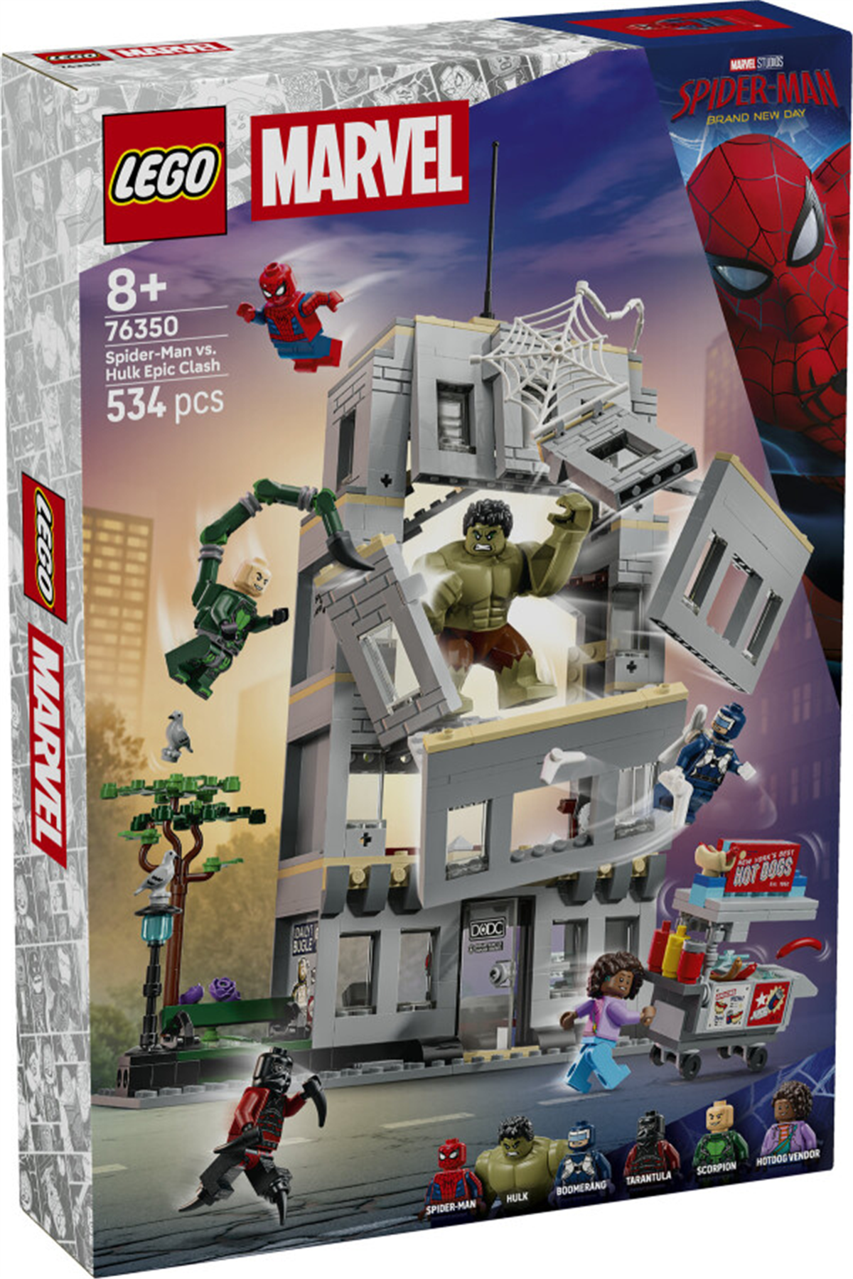 76350 LEGO Marvel Örümcek Adam ve Hulk ın Destansı Çarpışması