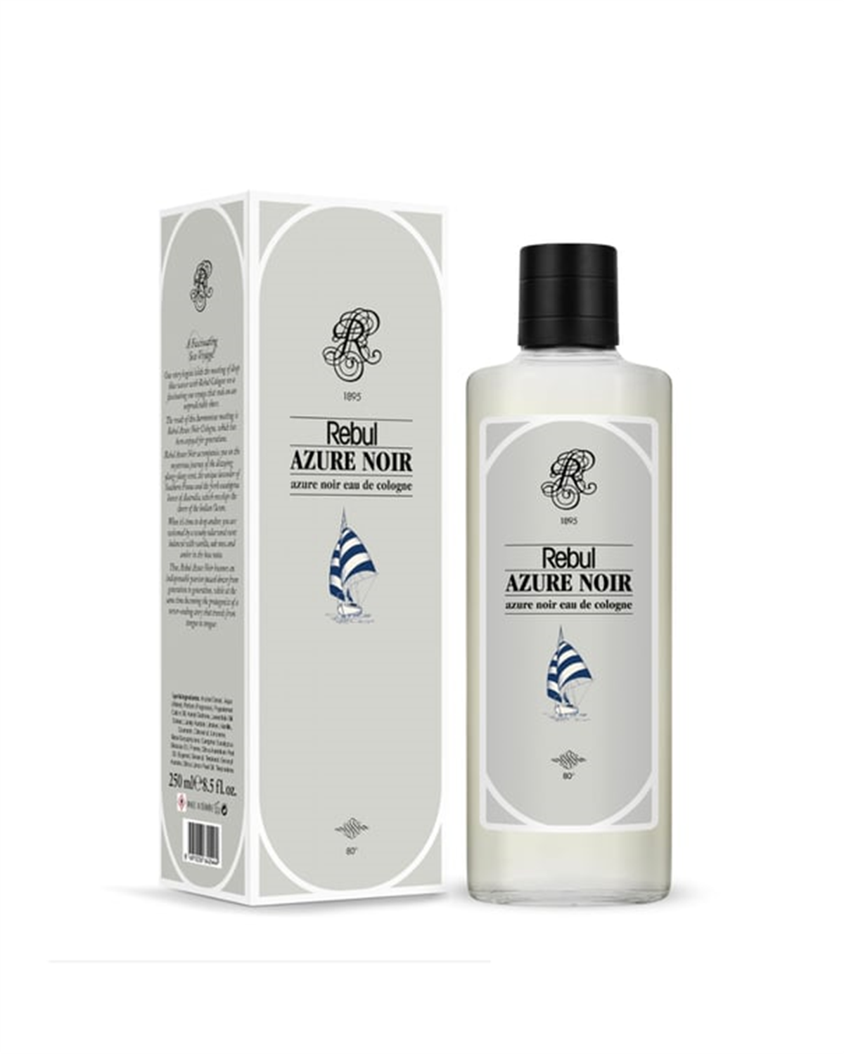 Rebul 250 Ml Kolonya Cam Şişe Azure Noir