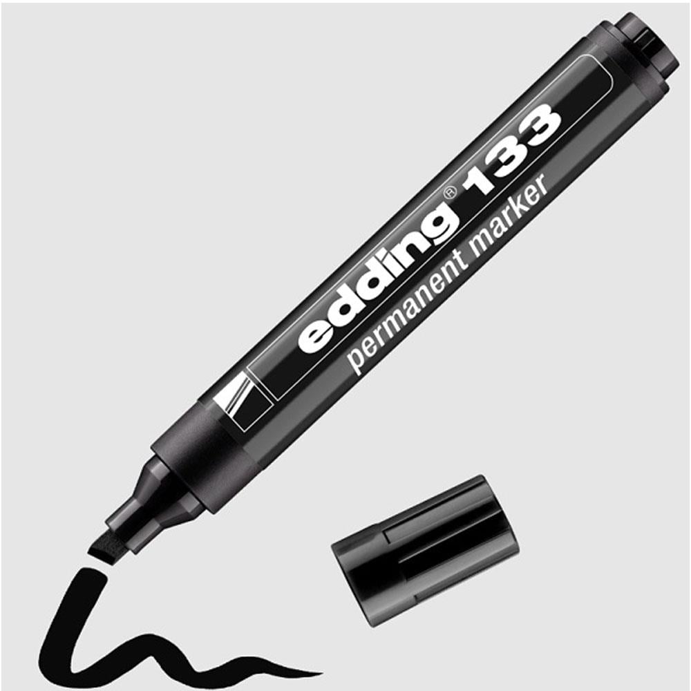 Edding 133 Siyah Kesik Uç Permanent Marker