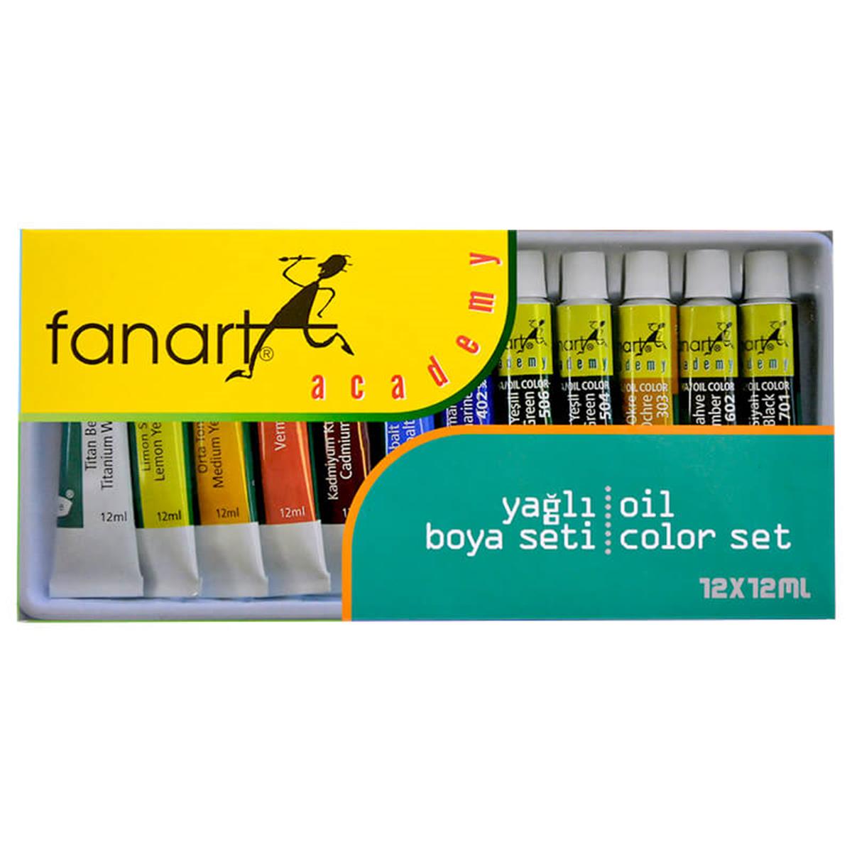 Fanart Academy Yağlı Boya Seti 12X12Ml