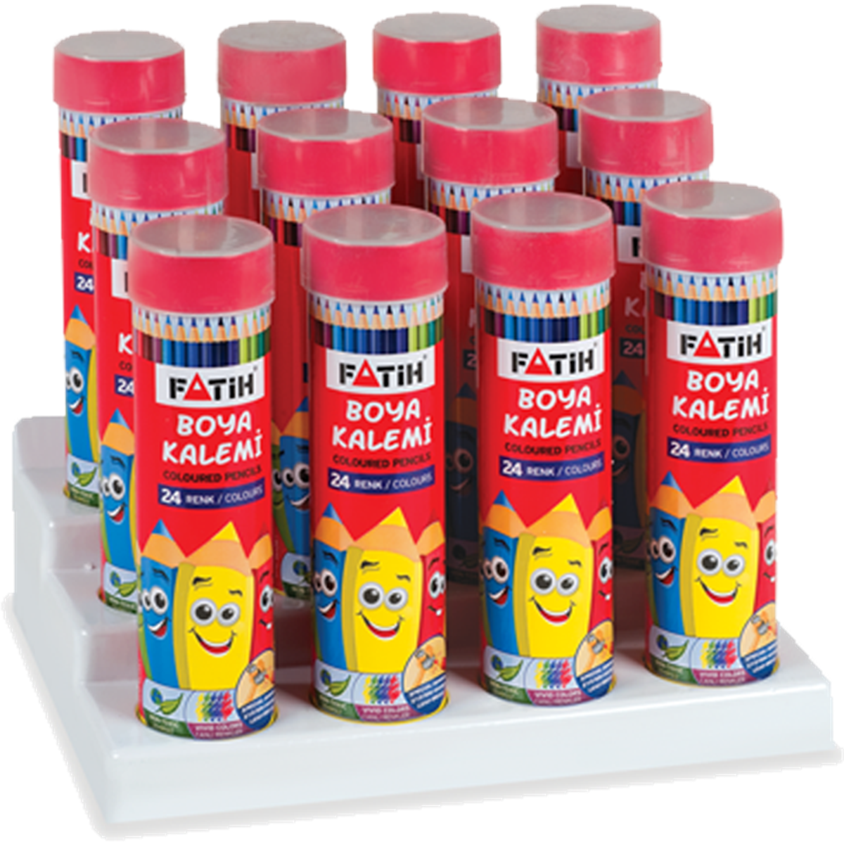 Fatih Kuru Boya Tüplü 24 Renk Tam Boy