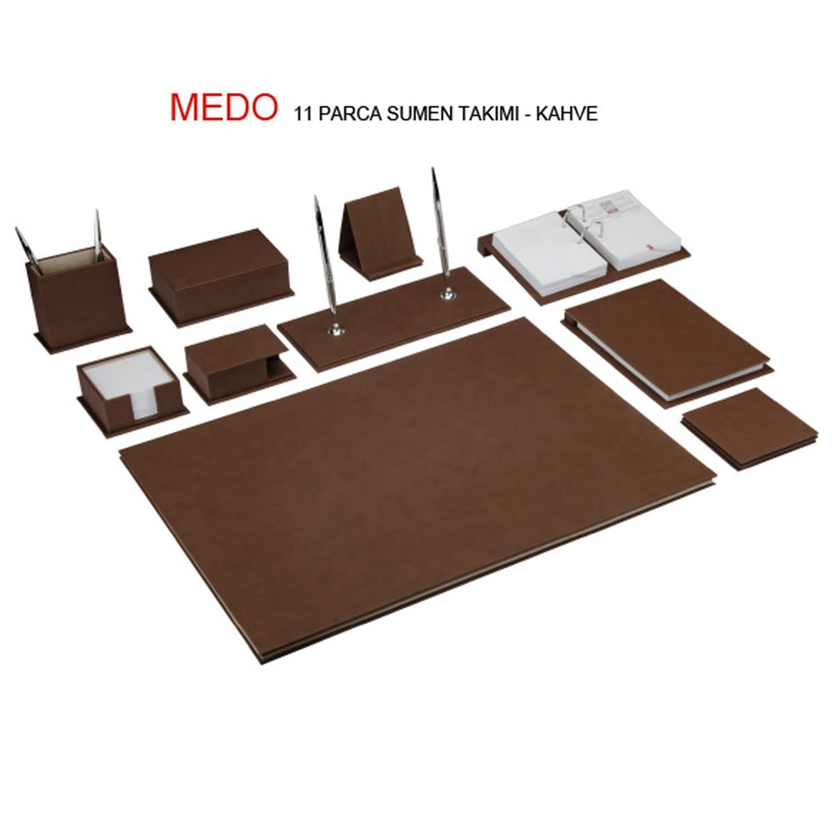 Gıpta Sümen Takımı Medo 11 Parça Kahve 7109
