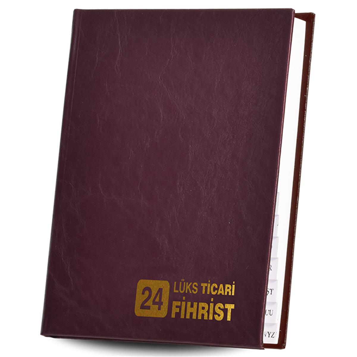 Gülpaş Fihrist 20X28 Ticari Suni Deri 24 Lü 176