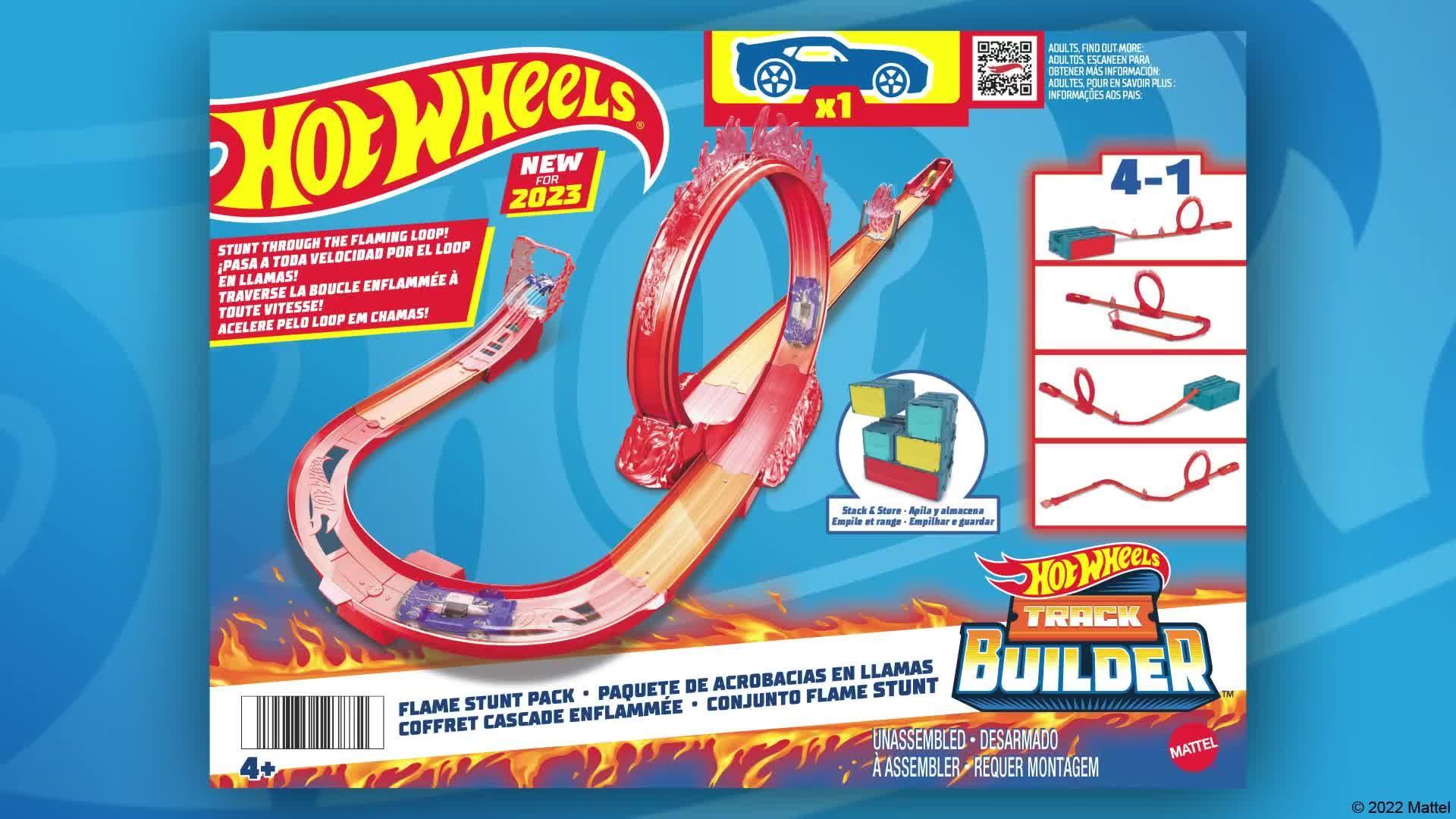 Hot Wheels Track Builder Alev Temalı Akrobasi Seti HMC04