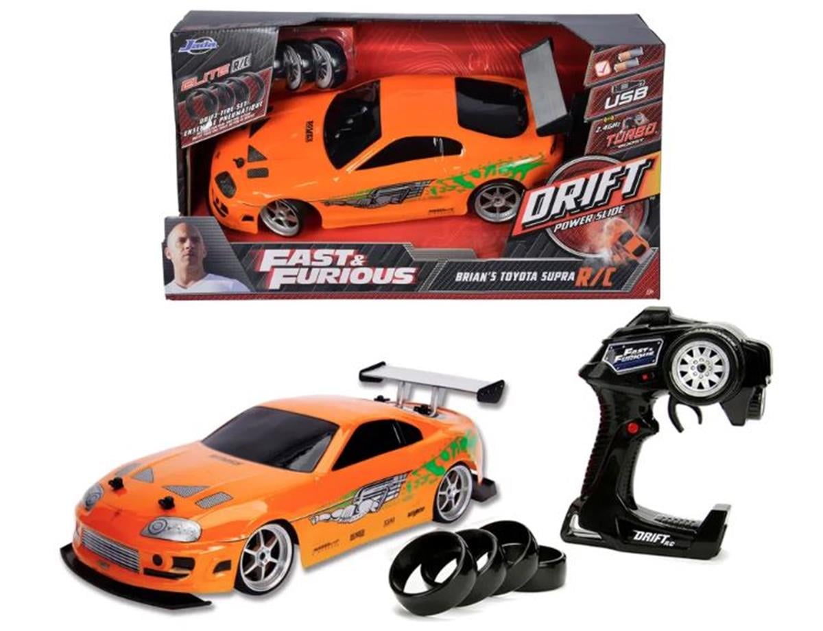 Jada 1:10 Fast  Furious 1995 Kumandalı Brian s Toyota Supra Drift Turbo Araba